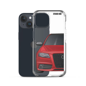 Brilliant Red B8 Audi S4 - iPhone Case