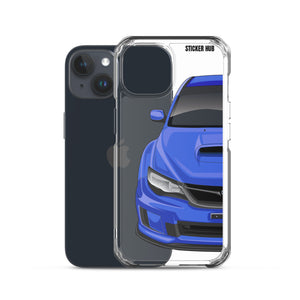 WR Blue 09-14 Subaru WRX STI - iPhone Case