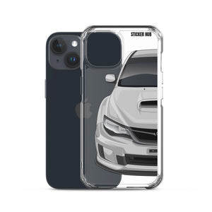 Silver 09-14 Subaru WRX STI - iPhone Case