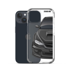 Black 09-14 Subaru WRX STI - iPhone Case