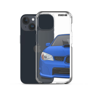 WR Blue 06-07 Subaru WRX STI - iPhone Case