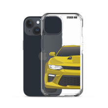 Load image into Gallery viewer, Yellow 6th Gen Camaro SS - iPhone Case