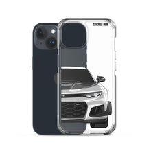 Load image into Gallery viewer, Silver 6th Gen Camaro ZL1 1LE - iPhone Case