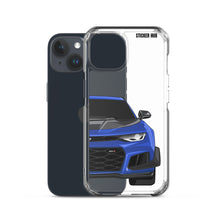 Load image into Gallery viewer, Hyper Blue 6th Gen Camaro ZL1 1LE - iPhone Case