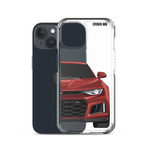 Load image into Gallery viewer, Garnet Red 6th Gen Camaro ZL1 - iPhone Case