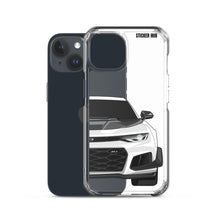 Load image into Gallery viewer, White 6th Gen Camaro ZL1 1LE - iPhone Case