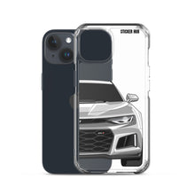 Load image into Gallery viewer, Silver 6th Gen Camaro ZL1 - iPhone Case