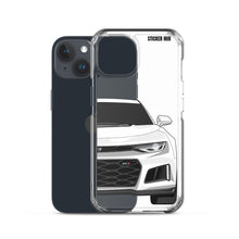 Load image into Gallery viewer, White 6th Gen Camaro ZL1 - iPhone Case