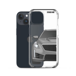 Silver Cadillac CTS-V - iPhone Case