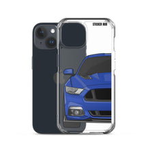 Load image into Gallery viewer, Deep Impact Blue 15-17 Mustang 5.0 - iPhone Case