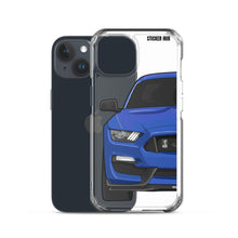 Load image into Gallery viewer, Lightning Blue Mustang GT350 - iPhone Case