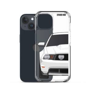 White 11-12 Mustang 5.0 - iPhone Case