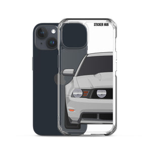 Silver 11-12 Mustang 5.0 - iPhone Case