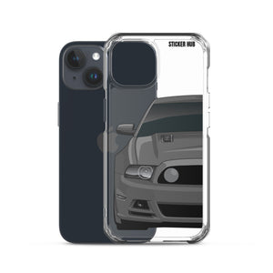 Gray 13-14 Mustang 5.0 - iPhone Case