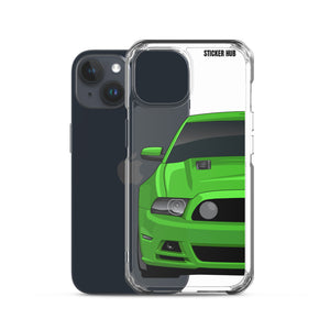 Green 13-14 Mustang 5.0 - iPhone Case