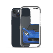 Load image into Gallery viewer, Laguna Blue C7 Corvette Z06 - iPhone Case