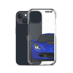 Admiral Blue C7 Corvette Z06 - iPhone Case