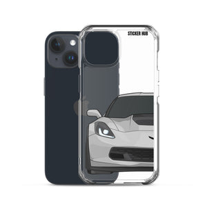 Silver C7 Corvette Z06 - iPhone Case