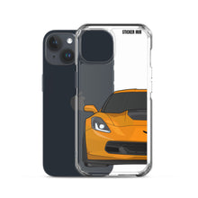 Load image into Gallery viewer, Sebring Orange C7 Corvette Z06 - iPhone Case