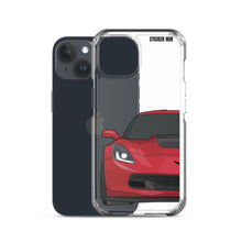 Load image into Gallery viewer, Torch Red C7 Corvette Z06 - iPhone Case