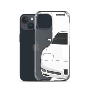 White C5 Corvette Z06 - iPhone Case