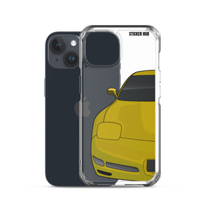 Millennium Yellow C5 Corvette Z06 - iPhone Case