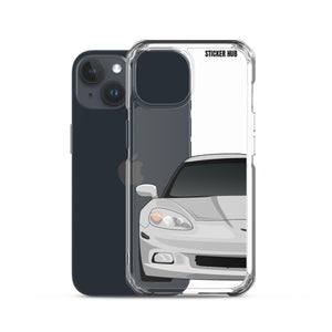 Silver C6 Corvette - iPhone Case