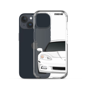 White C6 Corvette - iPhone Case