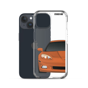 Sunset Orange C6 Corvette - iPhone Case