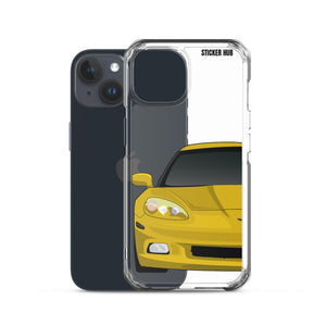 Velocity Yellow C6 Corvette - iPhone Case