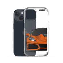 Load image into Gallery viewer, Orange C7 Corvette Zr1 - iPhone Case