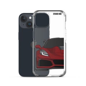 Long Beach Red C7 Corvette Zr1 - iPhone Case