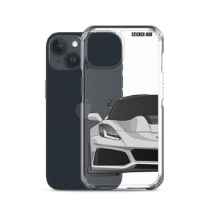 Silver C7 Corvette Zr1 - iPhone Case