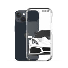 Load image into Gallery viewer, White C7 Corvette Zr1 - iPhone Case