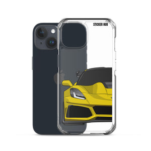 Yellow C7 Corvette Zr1 - iPhone Case