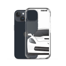 Load image into Gallery viewer, White C7 Corvette Stingray - iPhone Case