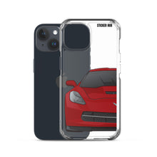 Load image into Gallery viewer, Crystal Red C7 Corvette Stingray - iPhone Case