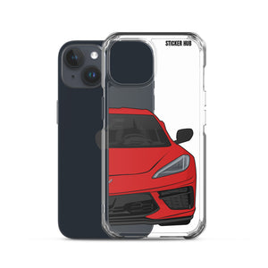 Torch Red C8 Corvette - iPhone Case