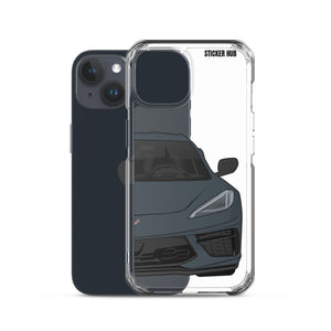 Shadow Gray C8 Corvette - iPhone Case