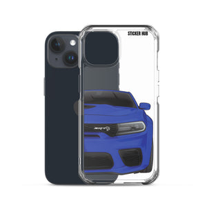 Blue Charger Hellcat (Widebody) - Phone Case