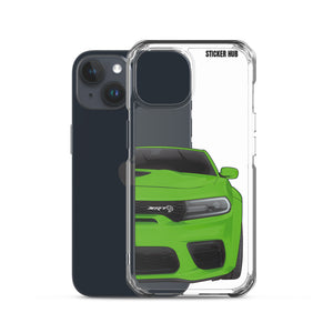 Green Charger Hellcat (Widebody) - iPhone Case