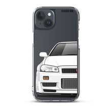 Load image into Gallery viewer, White R34 Nissan GTR - iPhone Case