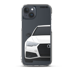 White B9 Audi S4 "Facelift" - iPhone Case