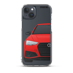 Red B9 Audi S4 "Facelift" - iPhone Case