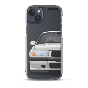 Silver BMW E36 - iPhone Case