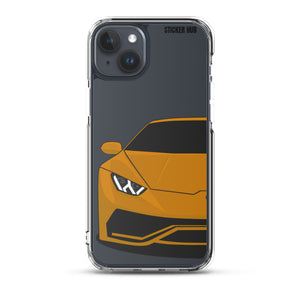 Orange Lamborghini Huracan - iPhone Case