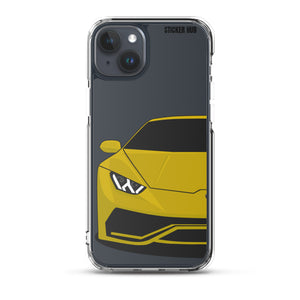 Yellow Lamborghini Huracan - iPhone Case