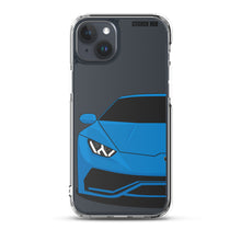 Load image into Gallery viewer, Blue Lamborghini Huracan - iPhone Case