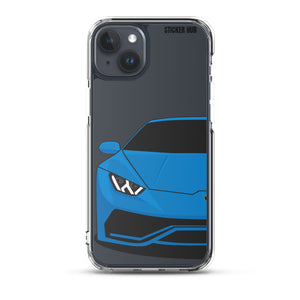 Blue Lamborghini Huracan - iPhone Case