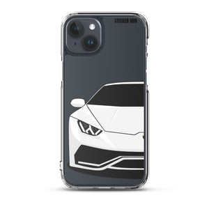 White Lamborghini Huracan - iPhone Case